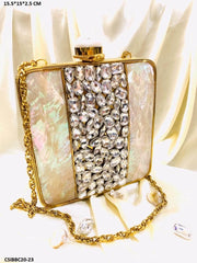 Ethnic Metal clutch vintage