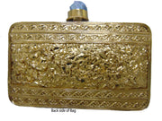 Brass MOP Clutch Bag
