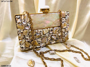 Metal Stone Clutch Bags