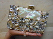 Metal Stone Clutch Bags