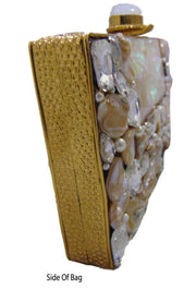 Metal Stone Clutch Bags