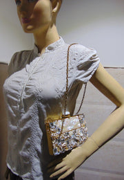 Metal Stone Clutch Bags