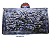 Handmade shell clutch bag