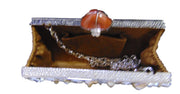 Handmade shell clutch bag