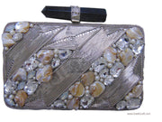 Silver Finish Clutch Bag