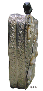 Silver Finish Clutch Bag
