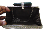 Silver Finish Clutch Bag