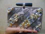 Silver Finish Clutch Bag