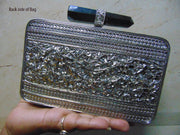 Silver Finish Clutch Bag