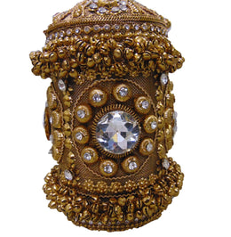 Designer Round Shape Metal Clutch Bag