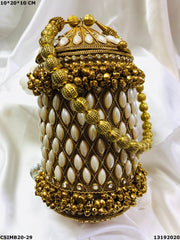 Potli Metal Clutch Bag