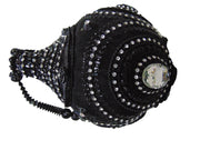 Black Circular Mesh Metal Bag
