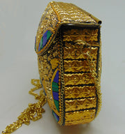 Mosaic Brass Vintage Clutch Bag