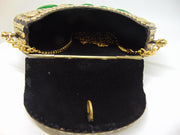Resin Stone Oval Shape Metal Clutch Bags