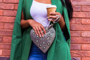 Metal bag bridal Party Sling Clutch