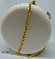 White Resin Round Bag Metal Purse