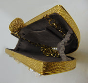 MOP Half Moon design clutch bag