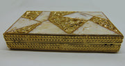 Metal MOP Shell Clutch Purse
