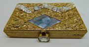 Avlone Metal MOP Stone  clutch Purse
