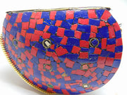 Multicolor mosaic stone chip Clutch Bag