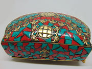 Mosaic stone chip Clutch Bag