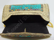 Antique purse Mosaic stone Clutch Bag