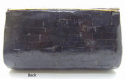 Antique Black Mosaic stone Clutch Bag