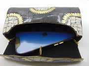 Antique Black Mosaic stone Clutch Bag