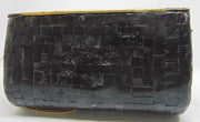 Antique Black Mosaic stone Clutch Bag