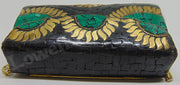 Antique Black Mosaic stone Clutch Bag