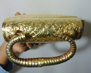Handmade Carving Vintage Brass metal purse