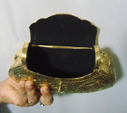 Handmade Carving Vintage Brass metal purse