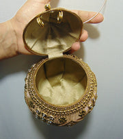 Potli Style Designer Metal Clutch Bag