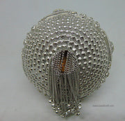 Potli Style Designer Metal Clutch Bag