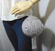 Potli Style Designer Metal Clutch Bag