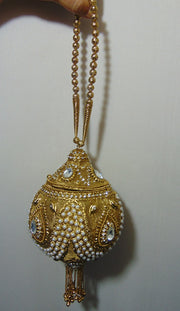 Metal Round Bags/Potli Bag for women