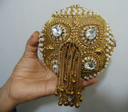 Metal Round Bags/Potli Bag for women