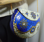 Party Wear Mosaic Metal Clutches