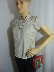 evil eye red & green Clutch Metal mosaic Purse