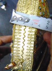 Yellow pearl millet Stone Clutch Purse