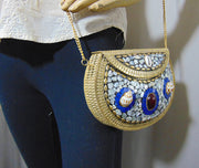 Indian Handmade Metal Mosaic Clutch