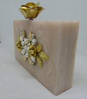 Red Resin Clutch Purse