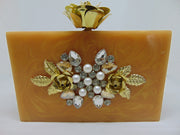 Red Resin Clutch Purse