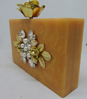 Red Resin Clutch Purse