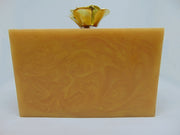 Red Resin Clutch Purse