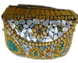 Antique Handmade Mosaic Bag