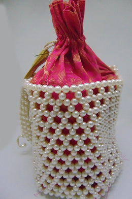 Pearl bead Bridal Potli Bag
