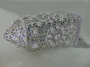 Women gift Silver Metal bag Bridal Clutch
