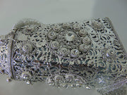 Women gift Silver Metal bag Bridal Clutch