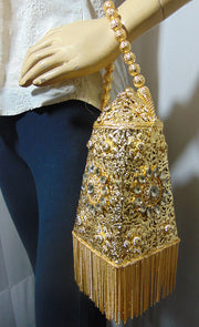 Metal mesh Potli  bucket Wedding gift Bag